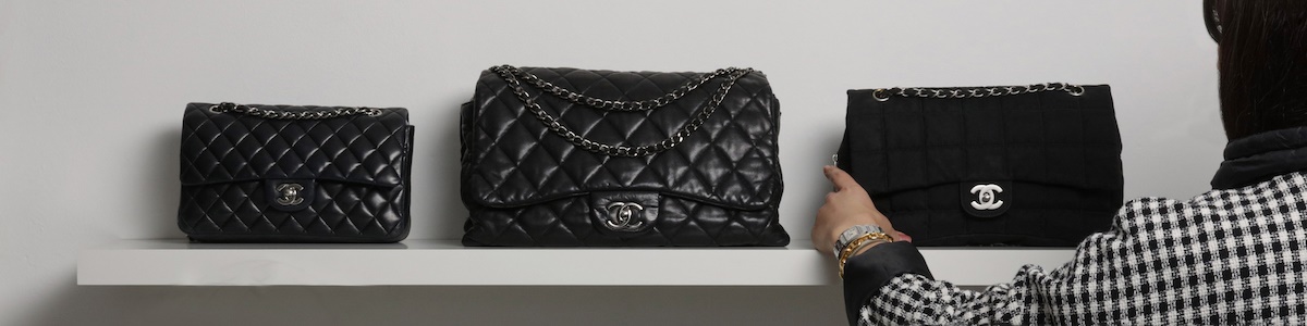 Collection of Chanel Handbags being sold at auction 